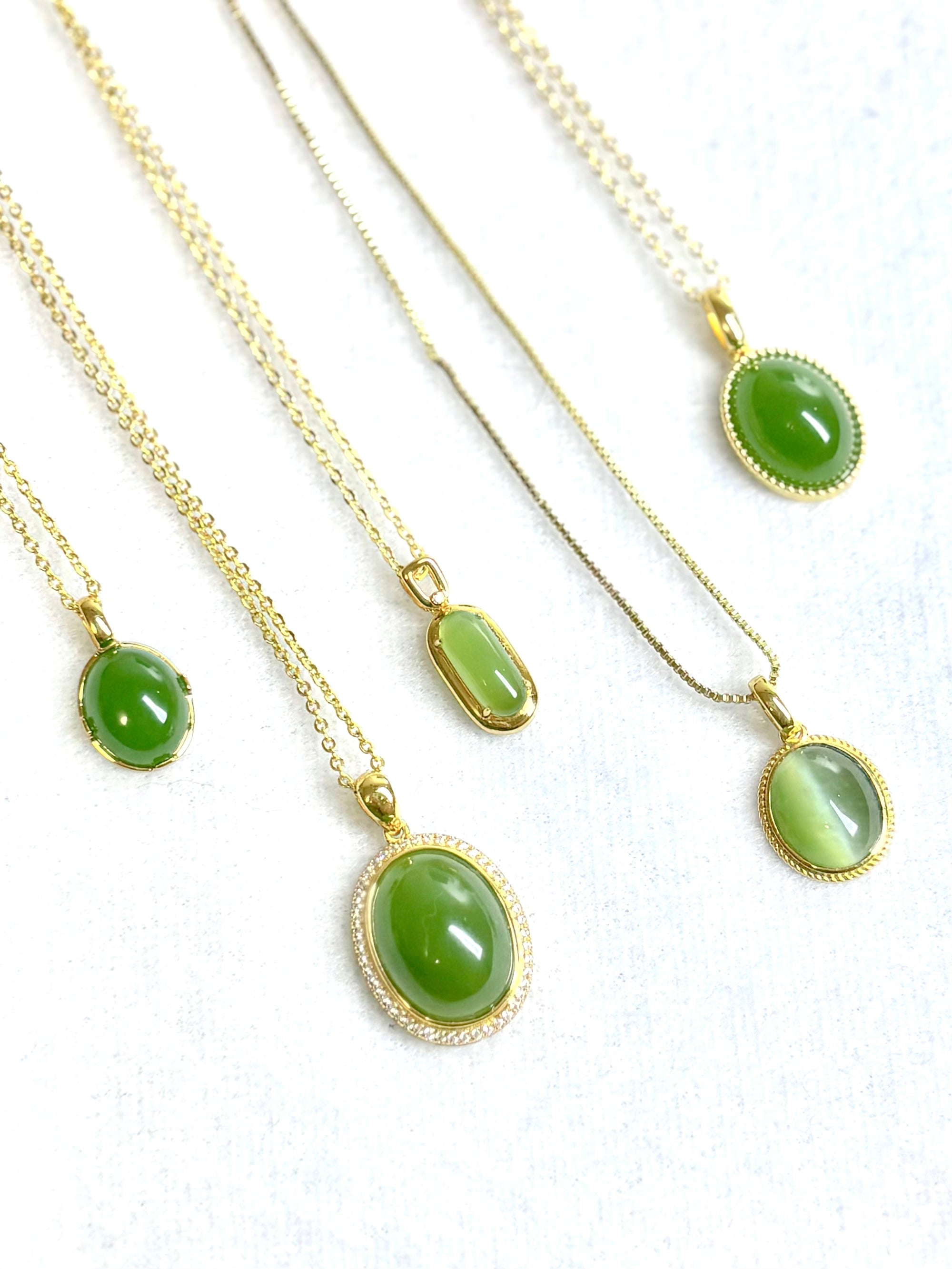 Biyu (Jasper) Collection Nephrite Jade Pendant (碧玉 和田玉）
