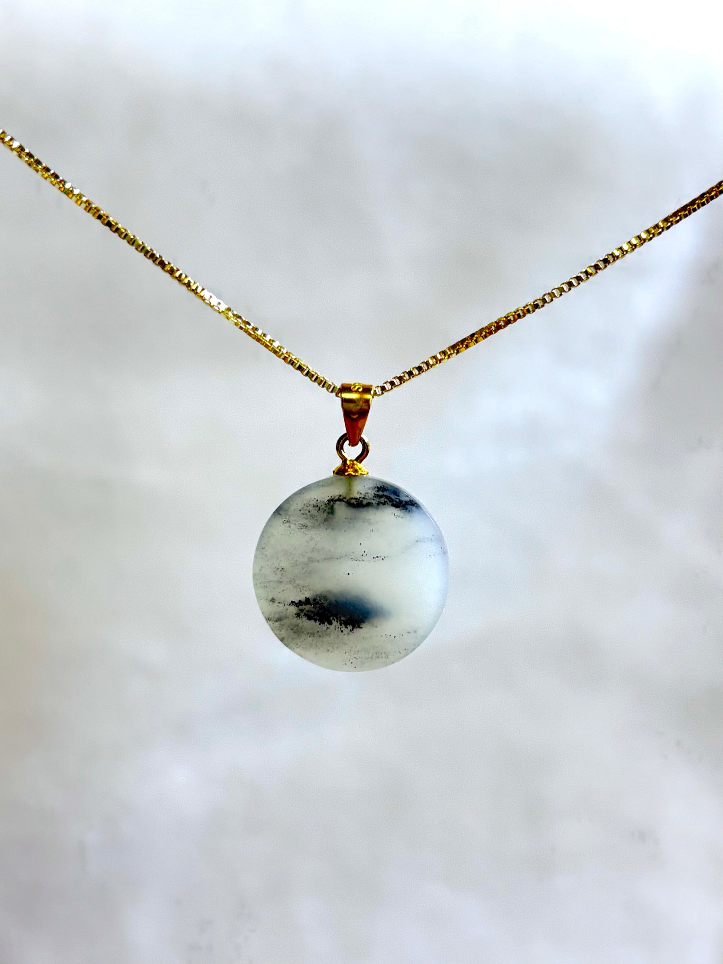 Qinghua Nephrite Jade S925 Pendant cert 934