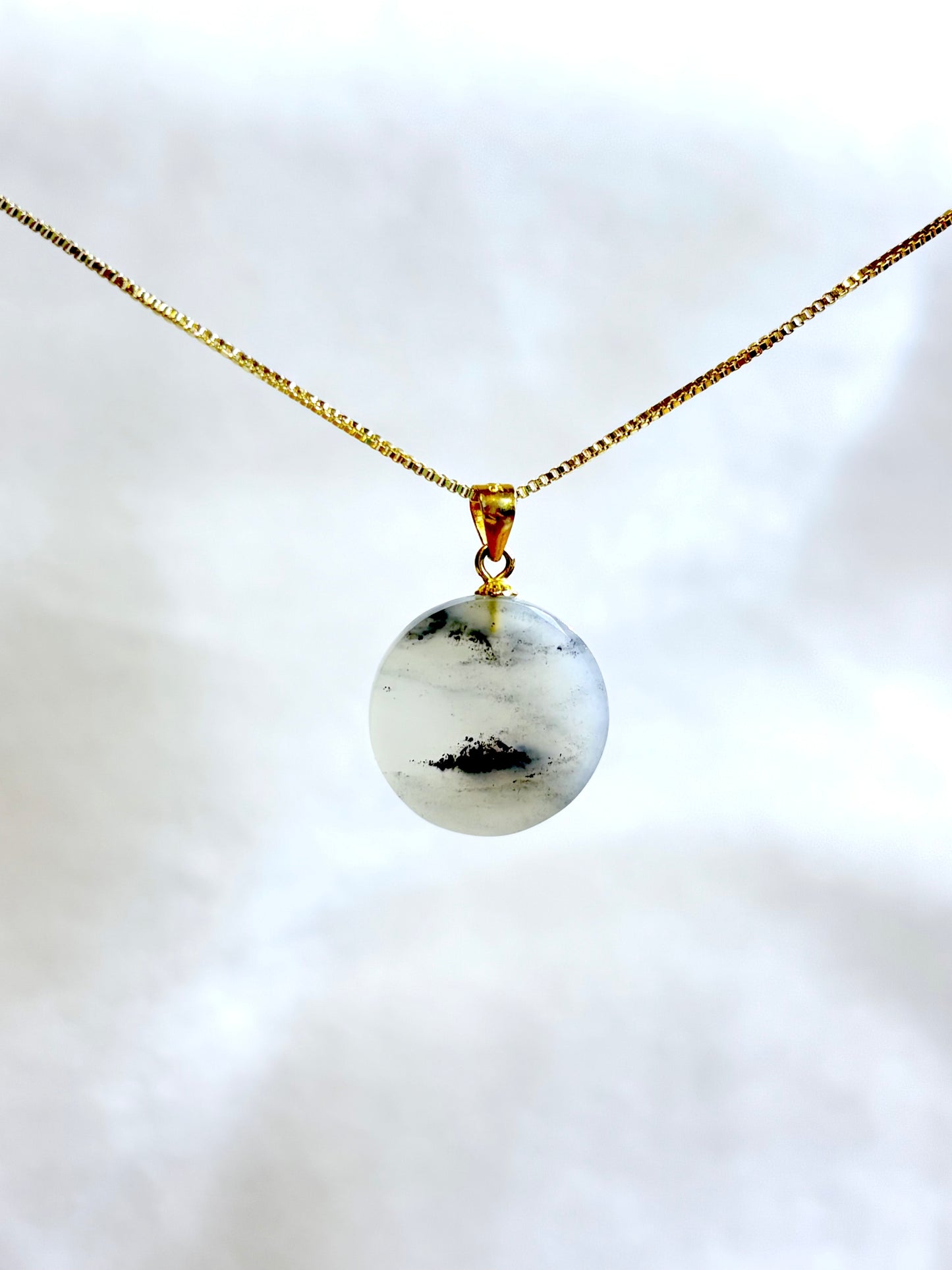 Qinghua Nephrite Jade S925 Pendant cert 934