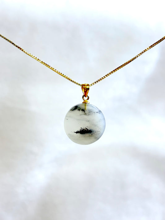 Qinghua Nephrite Jade S925 Pendant cert 934